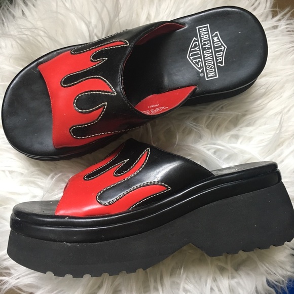 red platform slides
